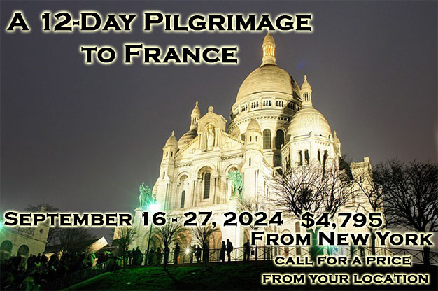 Pilgrimage group travel to France,  Paris, Nevers